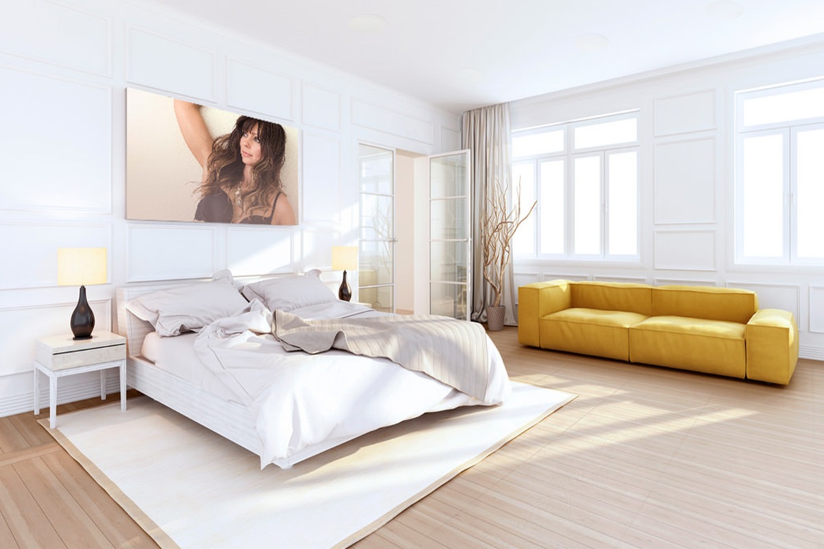 boudoir photography melbourne bedroom wall portrait